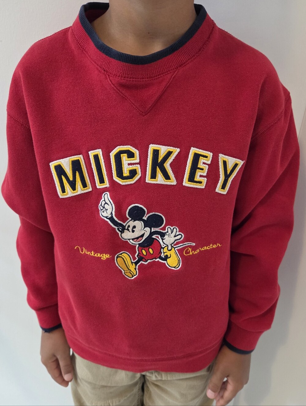 Walt Disney World Kids Crewneck Sweatshirt Mickey Vintage SIZE 7-8 Years